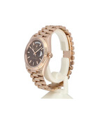 Rolex Day-Date 40 rose gold choco / brown President 2024 + papers