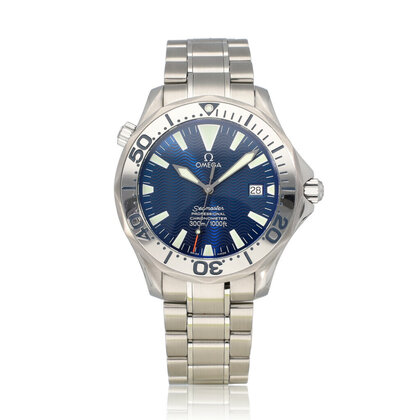 Seamaster Diver 300M steel blue | OPEN DATE | box + papers