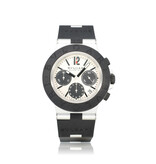 Aluminium Chronograph  40 titanium white black rubber 2022 box + papers
