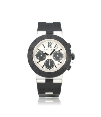Aluminium Chronograph  40 titanium white black rubber 2022 box + papers