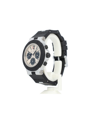 Aluminium Chronograph  40 titanium white black rubber 2022 box + papers