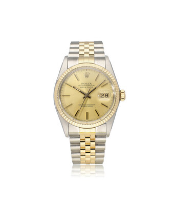 Rolex Datejust 36 steel gold champagne Jubilee 1986 + papers