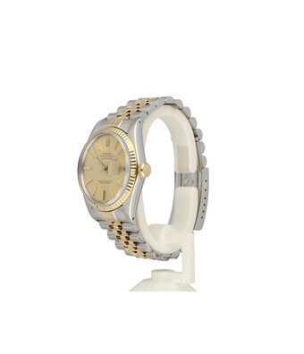 Rolex Datejust 36 steel gold champagne Jubilee 1986 + papers