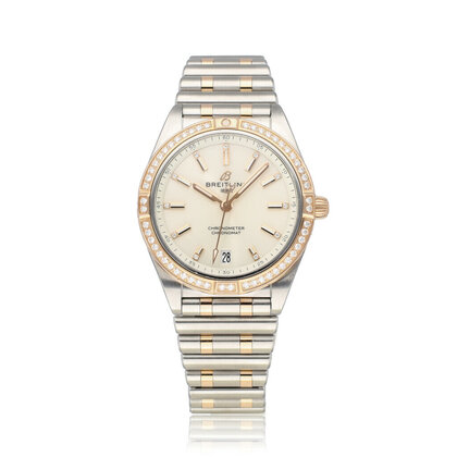 Chronomat 36 steel gold factory diamond 2020 box + papers