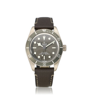 Tudor Black Bay 58 925 39 silver grey leather strap 2025 B+P