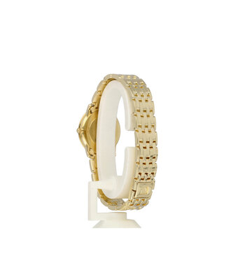 Omega De Ville Prestige  yellow gold factory diamond + box
