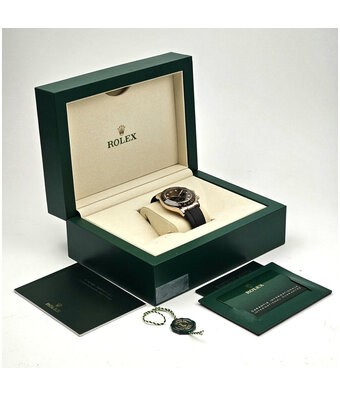 Rolex Daytona  40 rose gold choco / brown rubber - Oysterflex 2022 box + papers