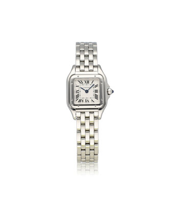 Cartier Panthère de Cartier  SM steel - white roman SM - small - 2022 box + papers