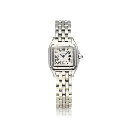 Panthère de Cartier SM steel - white roman SM - small - 2022 box + papers