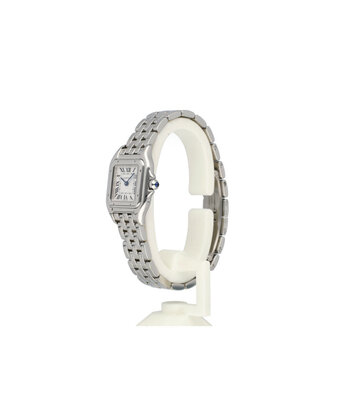 Cartier Panthère de Cartier  SM steel - white roman SM - small - 2022 box + papers