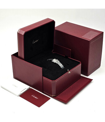 Cartier Panthère de Cartier  SM steel - white roman SM - small - 2022 box + papers