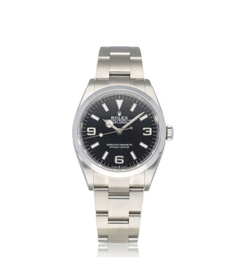 Rolex Explorer  36 steel black Oyster 2023 + papers