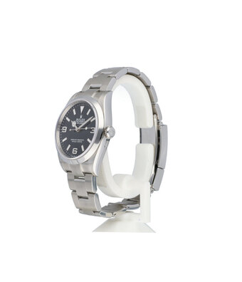 Rolex Explorer  36 steel black Oyster 2023 + papers