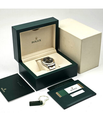 Rolex Datejust 41 steel - yellow gold fluted black Wimbledon roman Oyster 2016 B+P