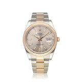 Rolex Datejust 41 steel rose gold sundust Oyster 2017 B+P | NEW ROLEX SERVICE