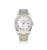 Rolex Datejust 36 steel white roman Oyster 2019 + papers | NEW ROLEX SERVICE