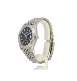 Rolex Datejust 41 steel - white gold black fluted Jubilee 2020 box + papers