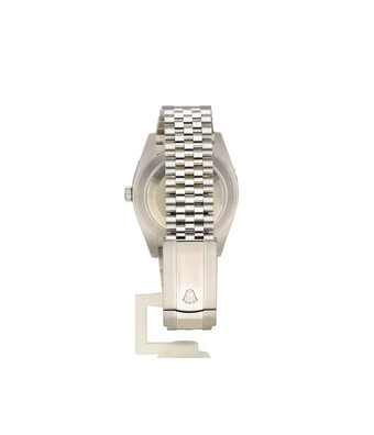 Rolex Datejust 41 steel - white gold black fluted Jubilee 2020 box + papers