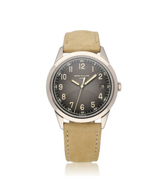 Patek Philippe Calatrava Date 40 white gold charcoal grey / black 2022 box + papers