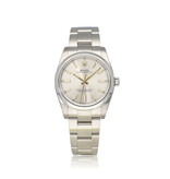 Rolex Oyster Perpetual 34 steel silver domed Oyster 2021 box + papers