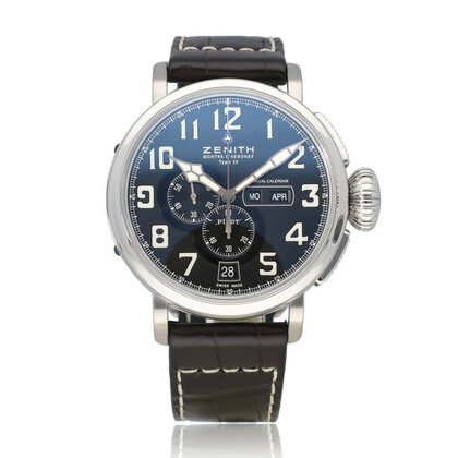 Pilot Type 20 Annual Calendar D'Aeronef 48 steel 2016 B+P | NEW ZENITH SERVICE