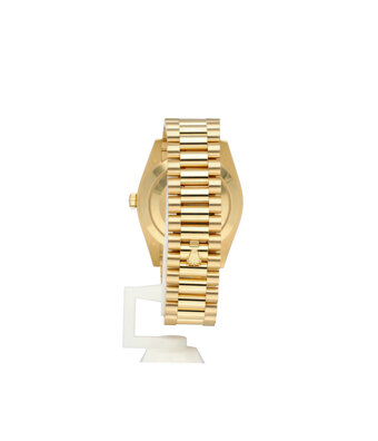 Rolex Day-Date 40 yellow gold silver President 2022 box + papers