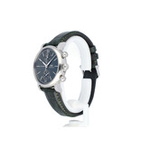 IWC Portofino Chronograph 39 steel green leather strap 2024 D+P