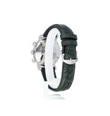 IWC Portofino Chronograph 39 steel green leather strap 2024 D+P