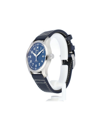 IWC Pilot's Watch Mark XX 40 steel blue leather strap 2024 D+P