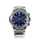 Hublot Classic Fusion Chronograph Chronograph 45 Titanium blue 2025 box + papers