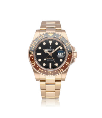 Rolex GMT-Master II 40 rose gold rootbeer Oyster + box | NEW ROLEX SERVICE