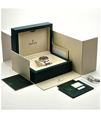 Rolex GMT-Master II 40 rose gold rootbeer Oyster + box | NEW ROLEX SERVICE