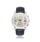 Chopard Happy Sport Chronograph  steel factory diamonds MOP NEW / UNWORN 2024 box + papers