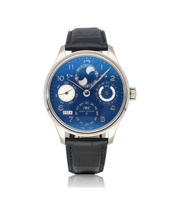 IWC Portugieser Perpetual Calendar 44 Portugieser white gold 2011 B+P | NEW IWC STRAP