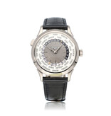 Patek Philippe Complications World Time 39,5 white gold grey 2022 box + papers