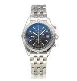 Breitling Chronomat P.A.N  Frecce Tricolori 39 steel black 1999 Limited B+P | NEW BREITLING SERVICE
