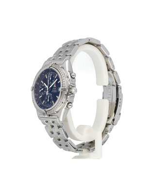 Breitling Chronomat P.A.N  Frecce Tricolori 39 steel black 1999 Limited B+P | NEW BREITLING SERVICE