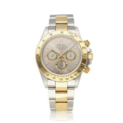 Daytona 40 steel - gold silver / grey 2000 B+P | NEW ROLEX SERVICE