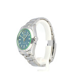 Rolex Milgauss 40 steel blue - green - orange GV 2014 box + papers