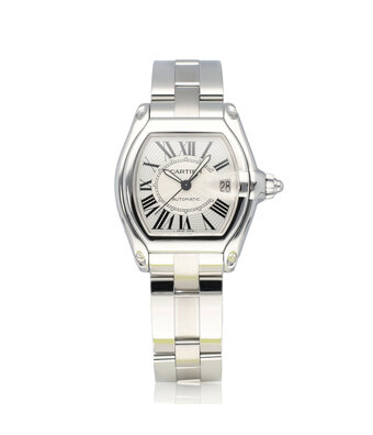 Cartier Roadster  37 steel silver | ref. 2510 | + box