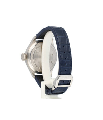 IWC Big Pilot's Watch Automatic 7 days Power Reserve  platinum blue limited box + papers | OPE