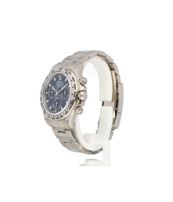 Rolex Daytona  40 chrono white gold blue 2020 box + papers