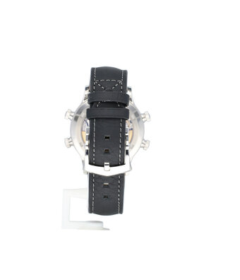 Patek Philippe Grand Complications Alarm Travel Time  platinum black leather | 21% VAT DEDUCTIBLE