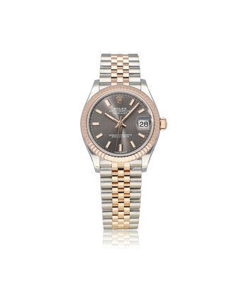 Rolex Datejust 31 rose - gold grey / rhodium / slate Oyster 2023 box + papers