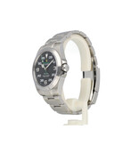 Rolex Air-king 40 steel black domed Oyster 2022 box + papers