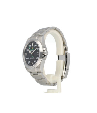 Rolex Air-king 40 steel black domed Oyster 2022 box + papers