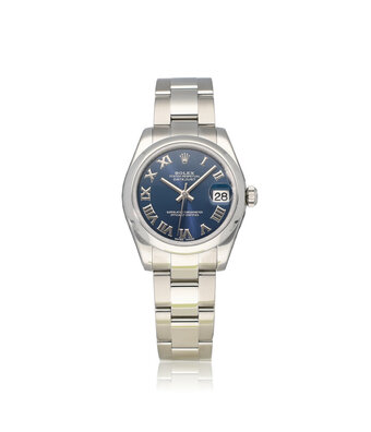 Rolex Datejust 31 steel blue roman Oyster 2018 box + papers