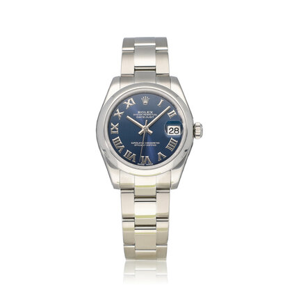 Datejust 31 steel blue roman Oyster 2018 box + papers