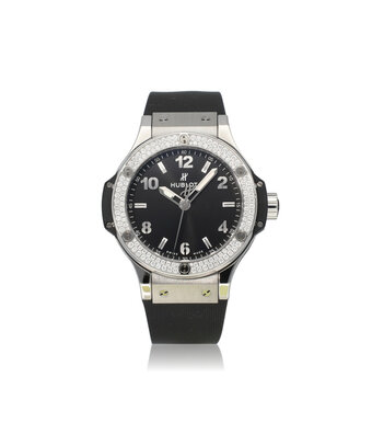 Hublot Big Bang Steel Diamonds 38 steel rubber factory diamond bezel