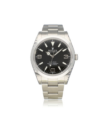 Rolex Explorer  36 steel black domed Oyster | NEW ROLEX SERVICE